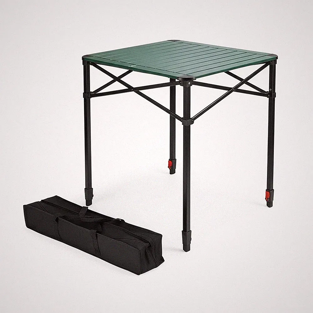 Klapptisch Aluminium 70x70x78cm Tragetasche Camping Picknick Gartentisch
