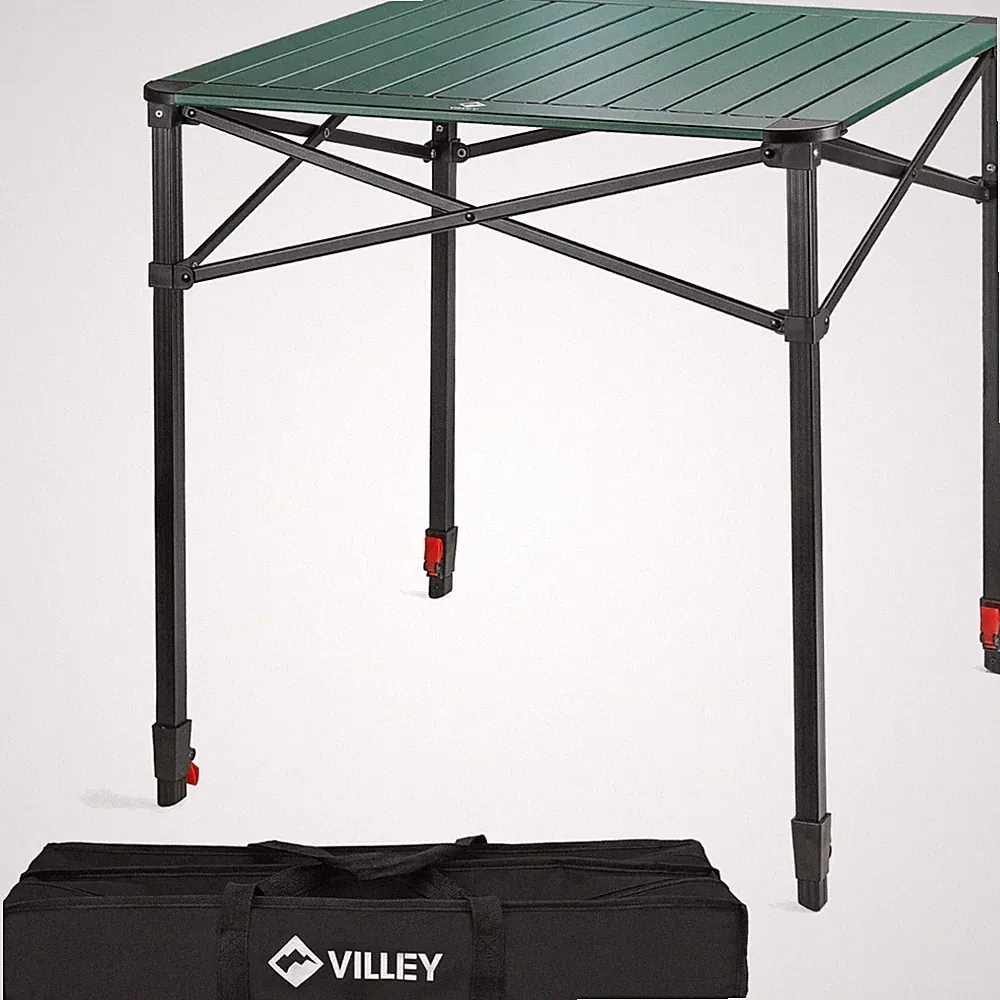 Klapptisch Aluminium Camping Tisch Gartentisch 70x70cm klappbar Tragetasche