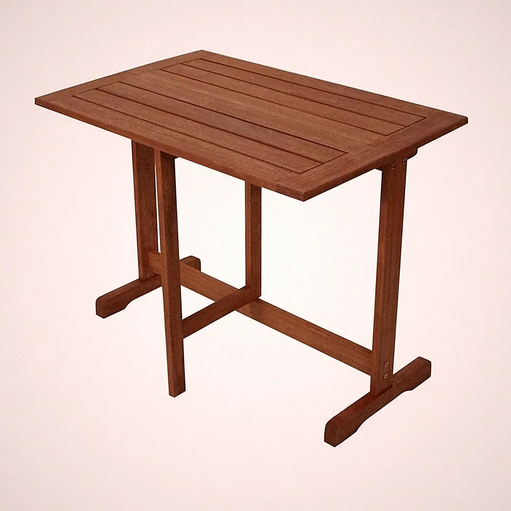 Klapptisch aus Holz Eukalyptus Gartentisch klappbar Esstisch Balkontisch Tisch