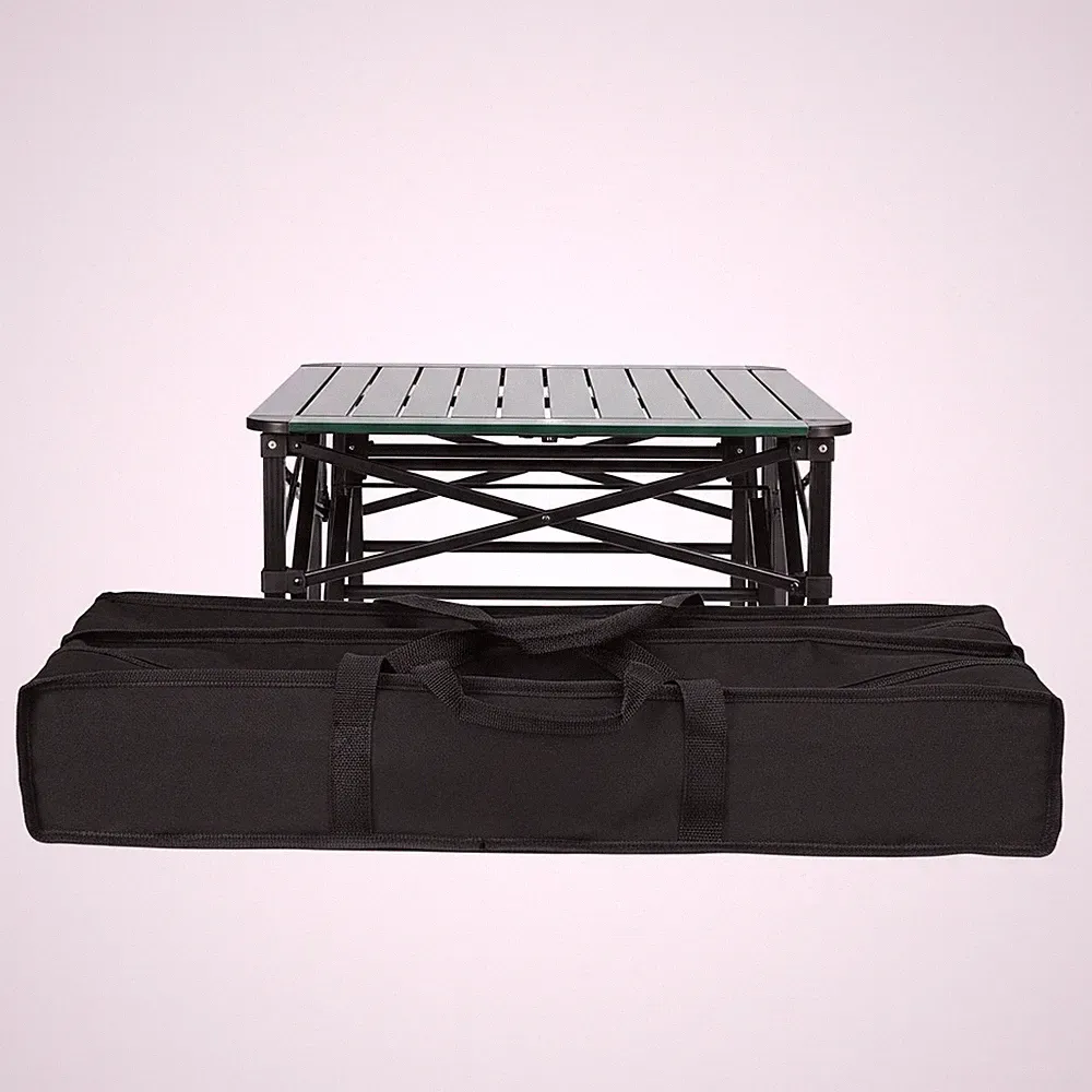 Klapptisch Camping Strand Gartentisch Aluminium 70x70x78cm tragbar