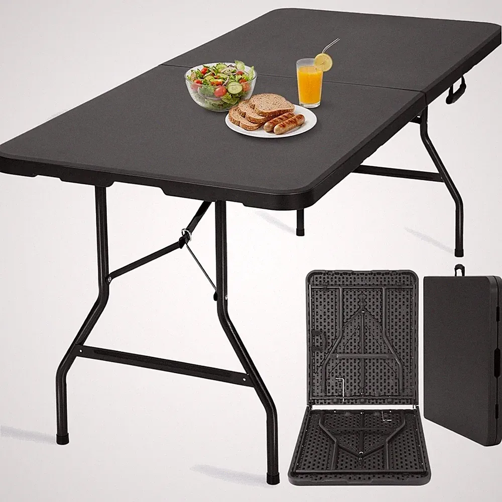 Klapptisch Garten Tisch 180x75cm Klappbar Tragbar Stabil Tischplatte