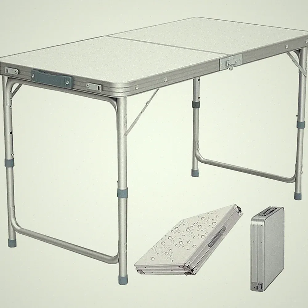 Klapptisch Gartentisch Camping Tisch Tragbar Aluminium 120cm