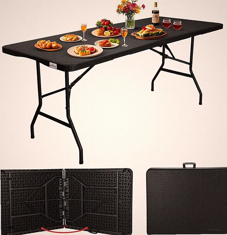 Klapptisch Gartentisch Campingtisch 74cm*180cm Klappbar Buffettisch Partytisch