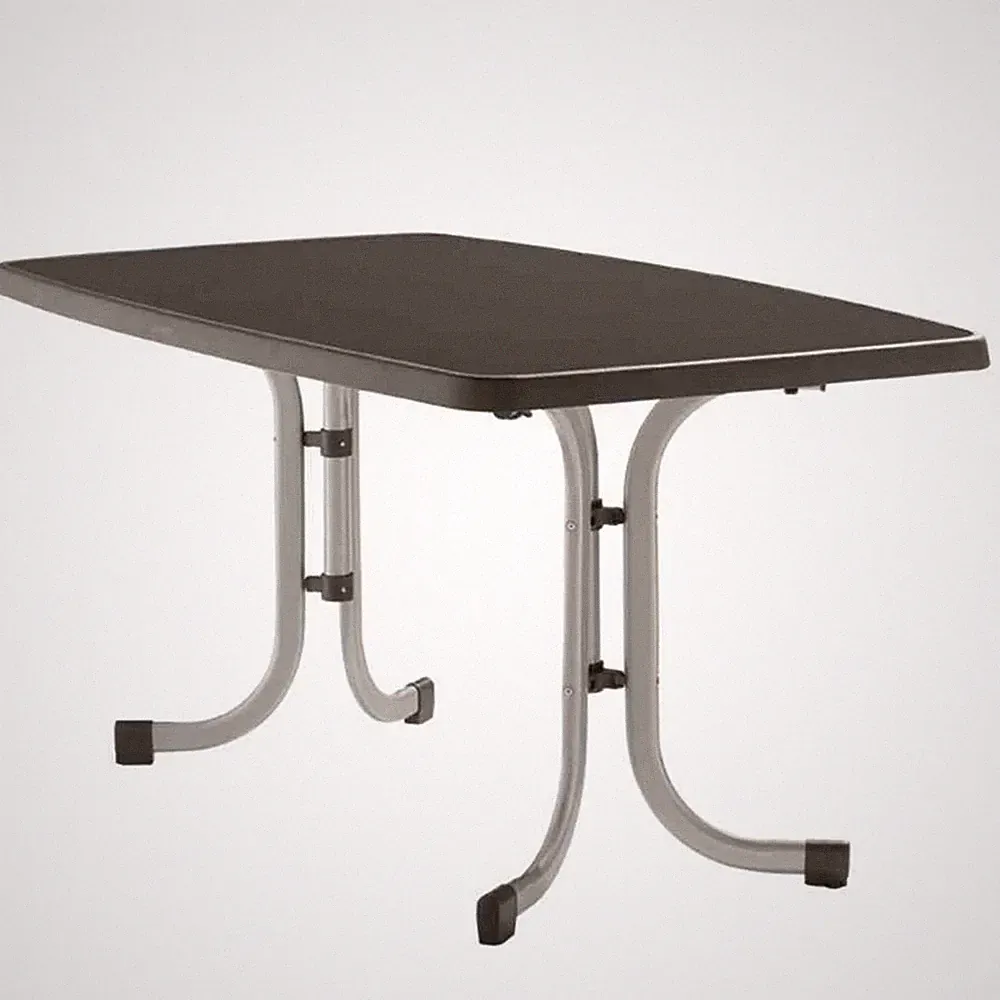 Klapptisch Gartentisch oval 150x90m H: 72cm Graphit Garten Terrasse Tisch Möbel