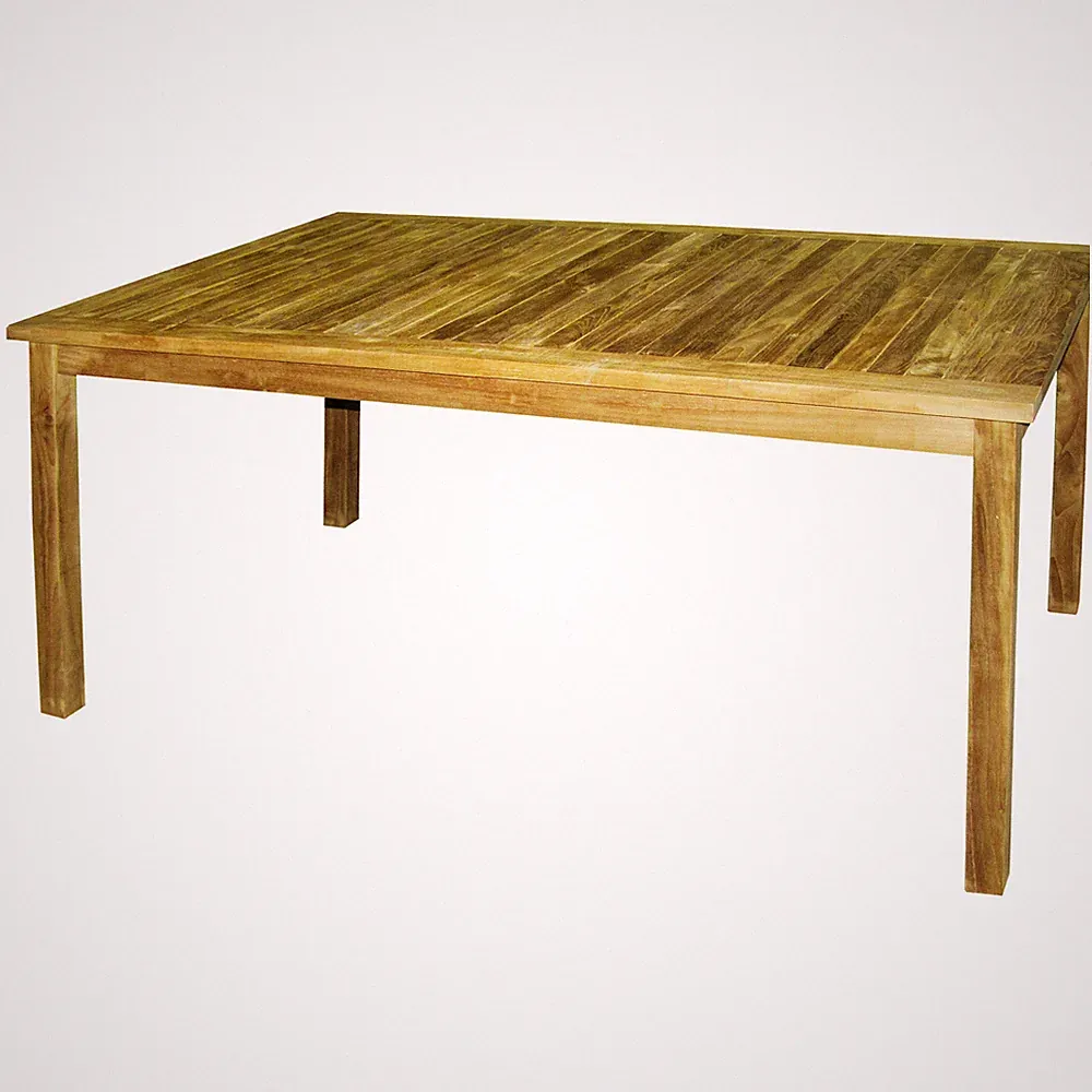 Klassischer Premium Teak Tisch rechteckig Gartentisch Teakholz Teakmöbel 150 cm