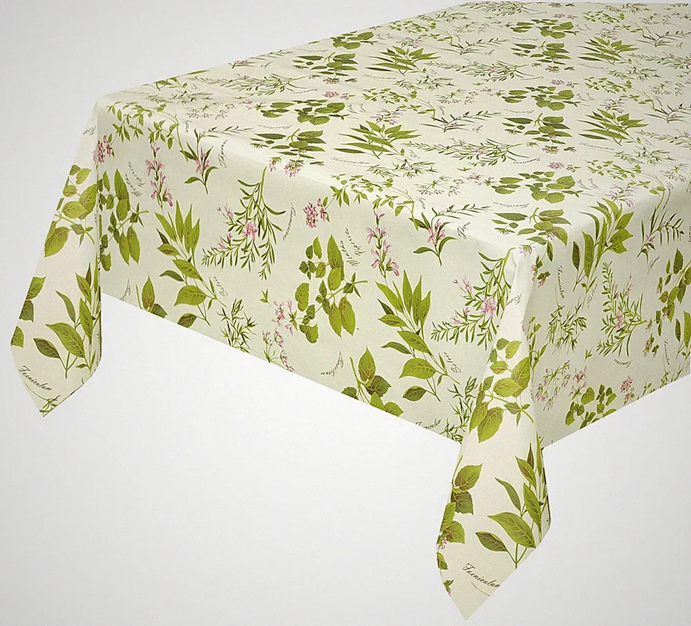 Küchentischdecke Fleckenschutz Gras Natur Wachsleinwand PVC Tischdecke Sweatshirt