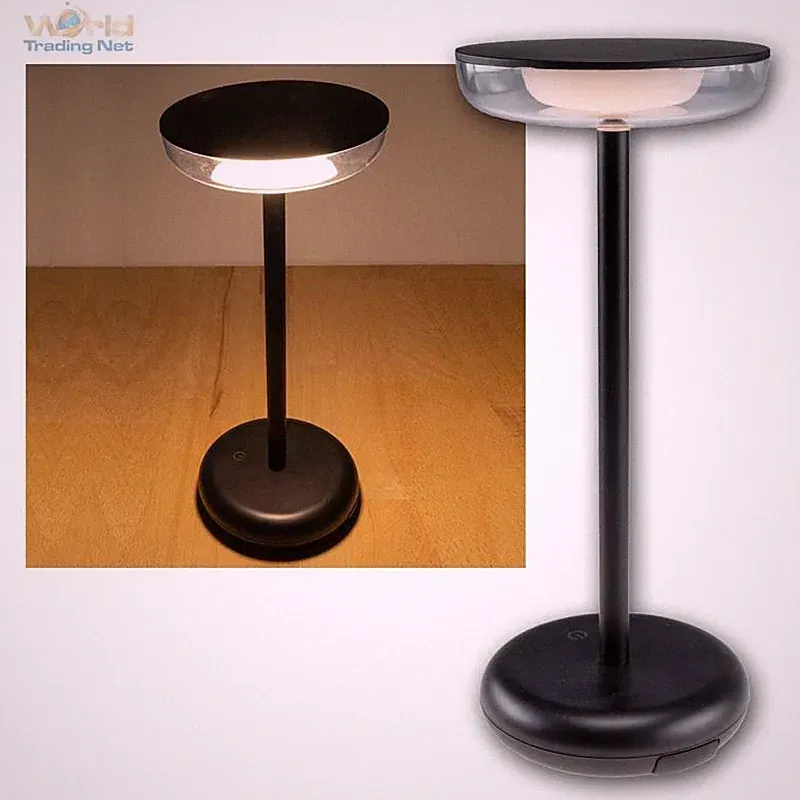 LED Akku Tisch-Leuchte mobil Touch-dimmbar, IP44 für Innen & Außen, matt schwarz
