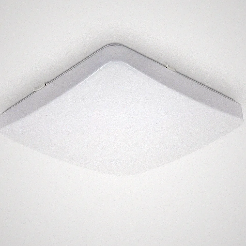 LED Deckenleuchte Wandlampe Weiß quadratisch 27cm 12W 1200lm warmweiß Küche Flur