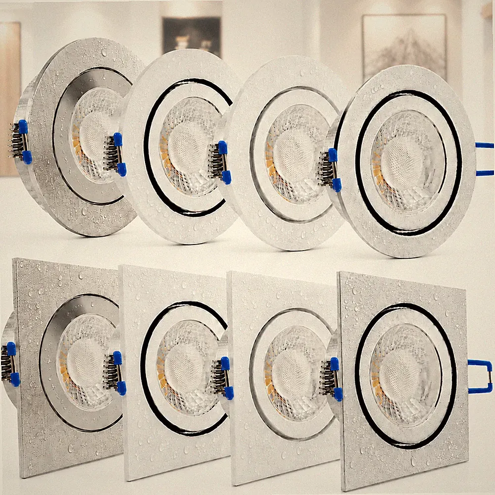 LED Einbaustrahler 230V GU10 Spot Feuchtraum Bad Deckenspots Einbauleuchte IP44