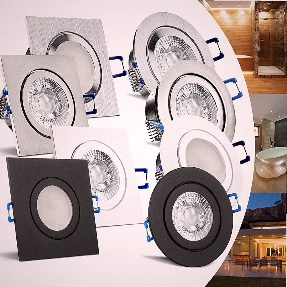 LED Einbaustrahler GU10 Feuchtraum Bad Außen IP44 230V MARE 4W 6W / 7W dimmbar