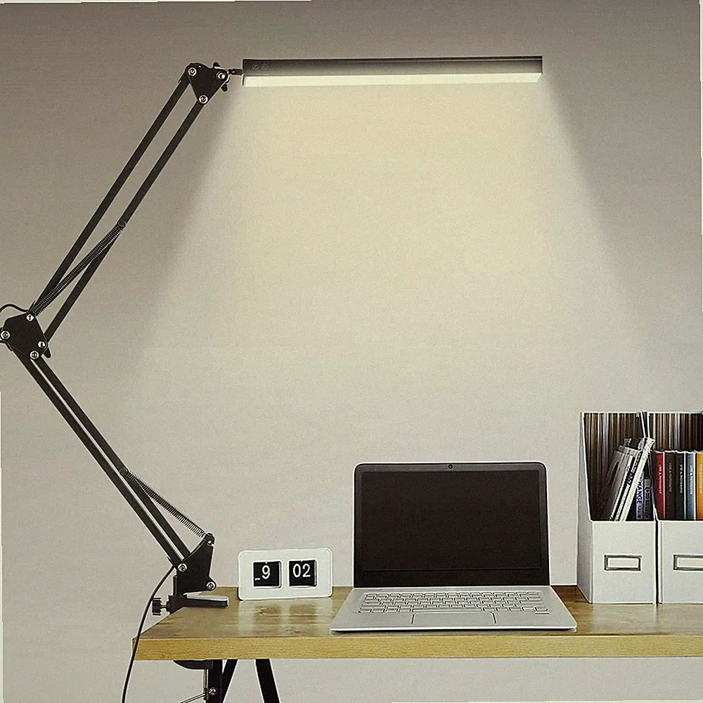 LED Schreibtischlampe Tischlampe Büroleuchte Beleuchtung Dimmbar 12W Leselampe !