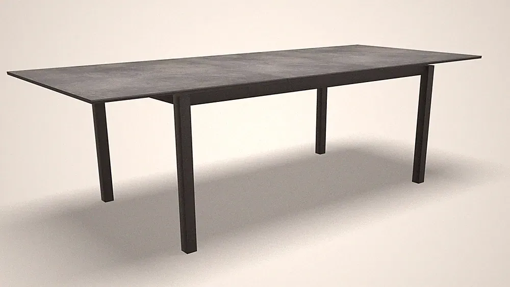 Lesli Living Auszieh-Diningtisch Lagos Negro 200/260x96 cm Auszieh Speisetisch