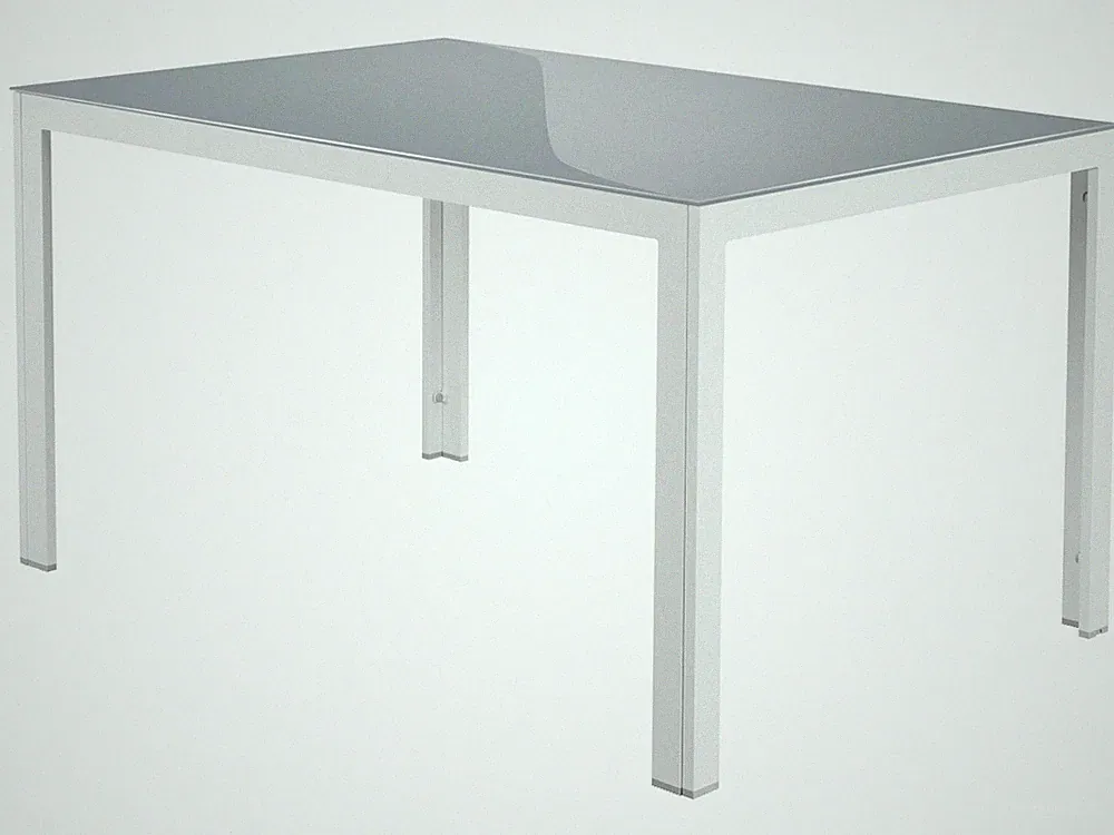 LIVARNO HOME Alu-Gartentisch »Houston« weiß, 140 x 92 x 74 cm - B-Ware neuwertig