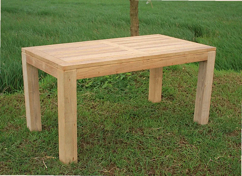 Rechteckig Gartentisch
