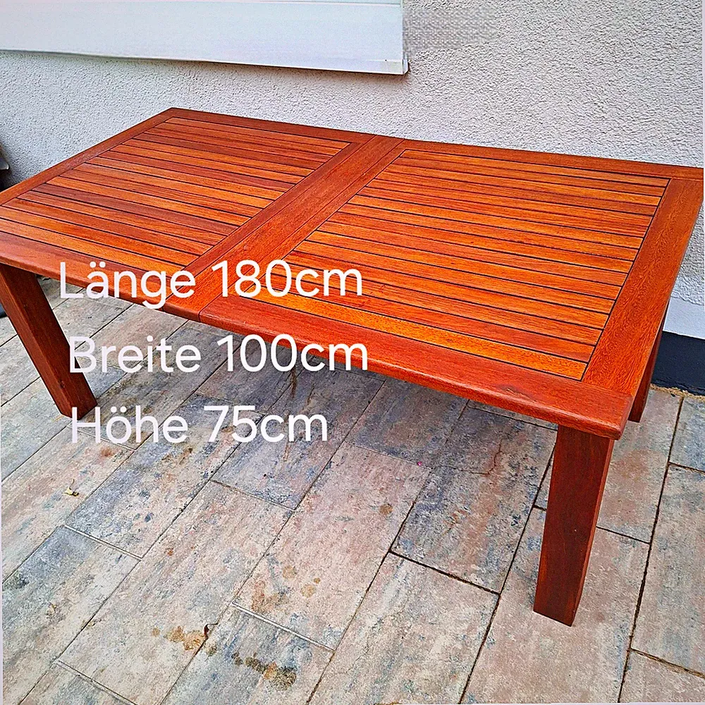 Merxx Gartentisch Holz ausziehbar 180-260x100x75 cm rechteckig braun