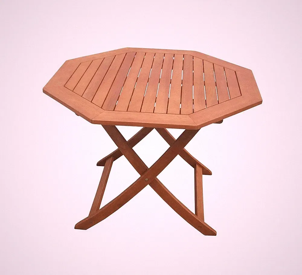 Merxx Gartentisch Klapptisch achteckig, Ø 110 cm, Eukalyptusholz