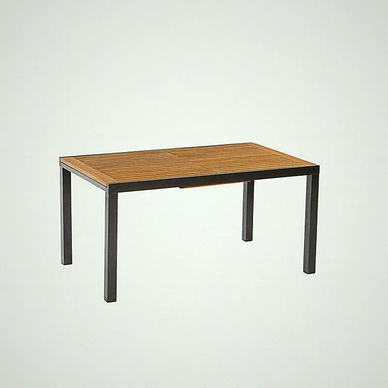 Merxx Tilos Ausziehtisch 150(200)x90cm Aluminium/FSC Akazienholz graphit/natur