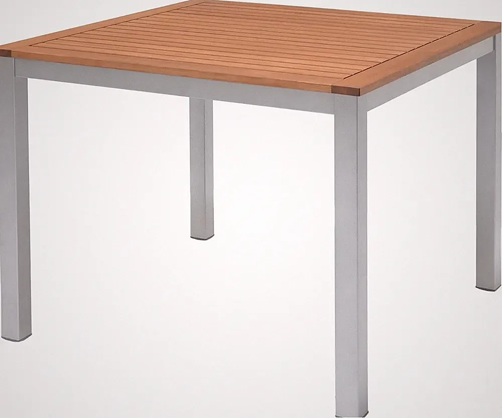 METRO Professional Bistrotisch Lynx 90x90 cm Outdoor Gartentisch Eukalyptus