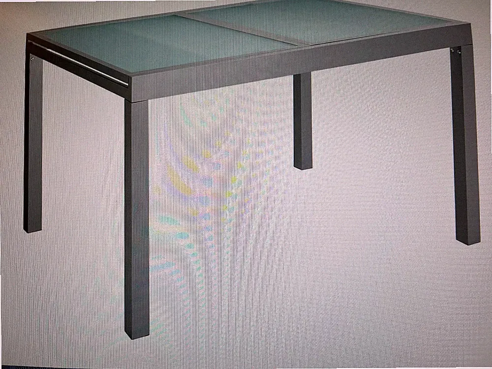 Mexxx Balkon/Terrassen Ausziehtisch "AMALFI" 120x95x75 (180) grau
