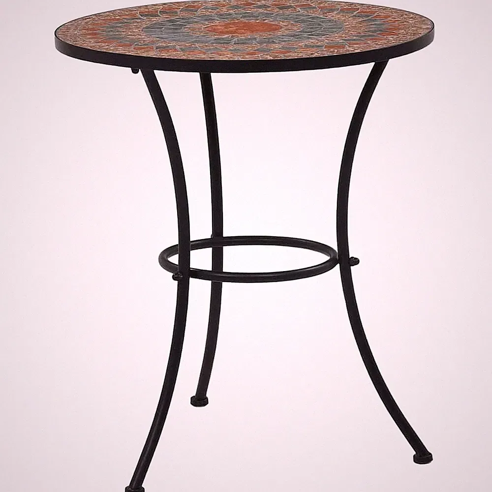 Mosaik Bistrotisch Gartentisch Balkontisch Terrassentisch Keramik vidaXL