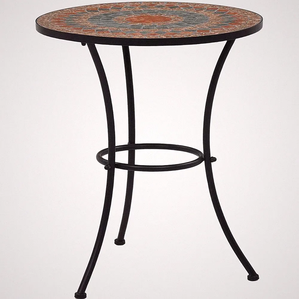 Mosaik Bistrotisch Gartentisch Balkontisch Terrassentisch Keramik vidaXL