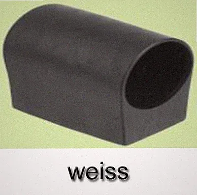 MWH Fußkappe / Bodengleiter Gartentisch rund Ø 38 mm weiß