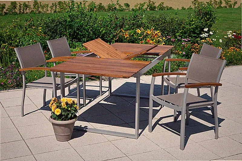 gartentisch ausziehbar alu