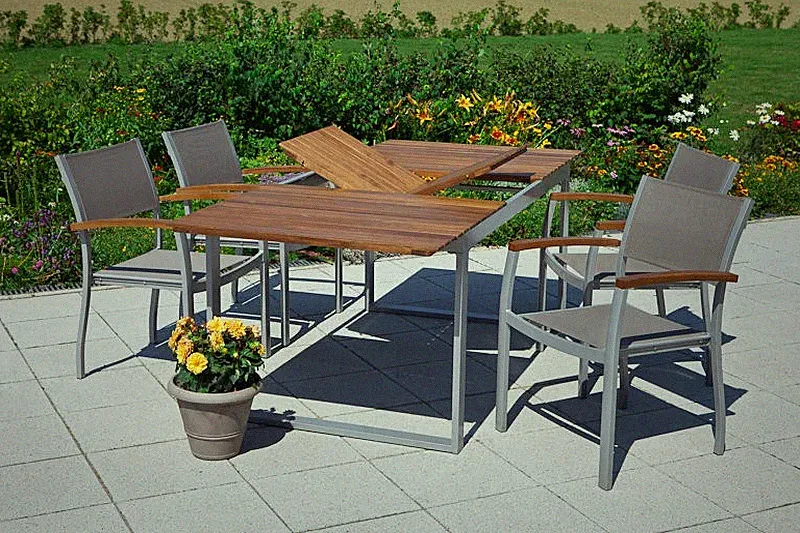 gartentisch ausziehbar alu