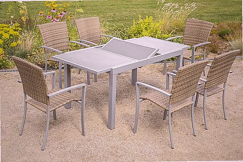 MX Alu Gartenmöbel Set I Savona 7tlg. Balkonmöbel Terrassenmöbel Gartenganitur