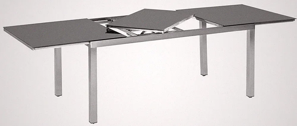MX Ausziehtisch BaLeWo Edelstahl Glastisch Terrassentisch Esstisch Gartentisch