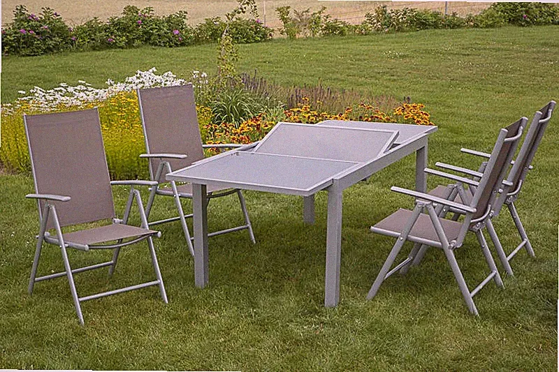 MX Gartenmöbel Amalfi 5tlg. Esstischgruppe Balkonmöbel Terrassenmöbel Tisch