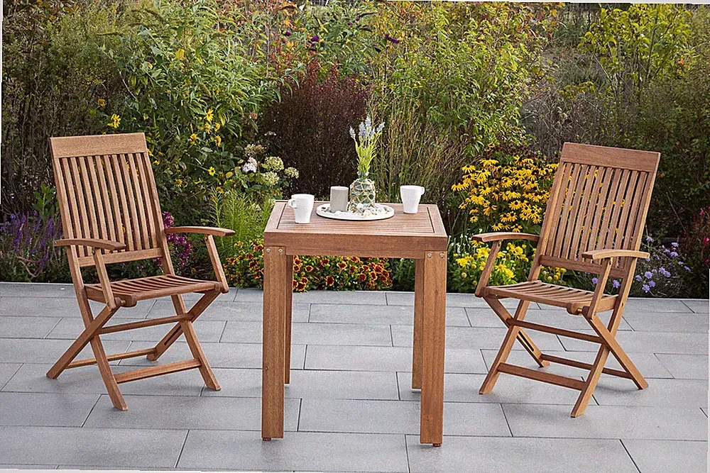 MX Gartenmöbel Comdoro Set 3tlg. Balkonmöbel Esstischgruppe Tischgruppe Tisch