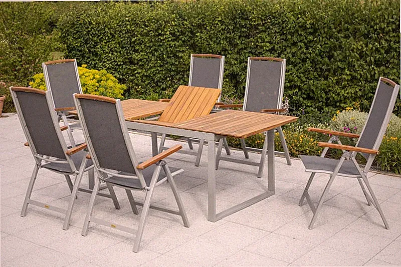 MX Gartenmöbel Esstischgruppe Siena Balkonmöbel Terrassenmöbel Tischruppe Tisch