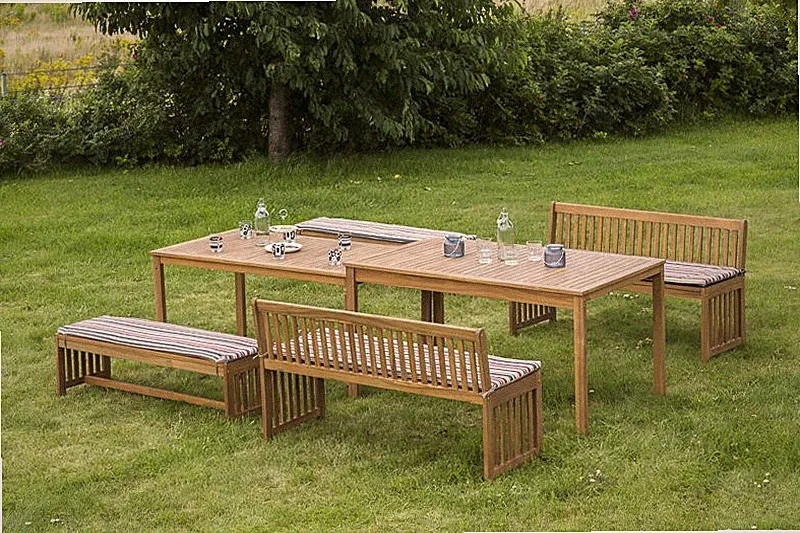 MX Gartenmöbel MULTI Hawaii Set 7tlg. Holzbank Balkonmöbel Terrassenmöbel Tisch