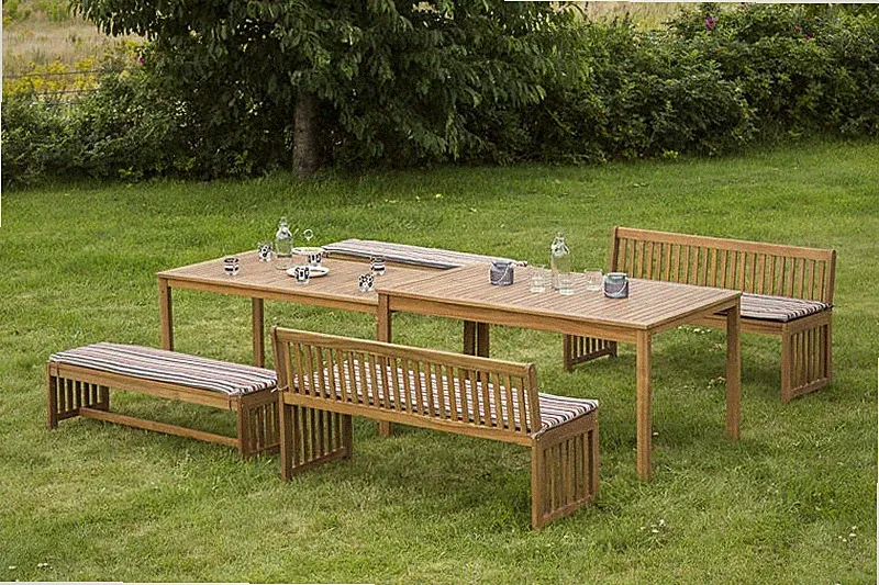 MX Gartenmöbel MULTI Hawaii Set 7tlg. Holzbank Balkonmöbel Terrassenmöbel Tisch