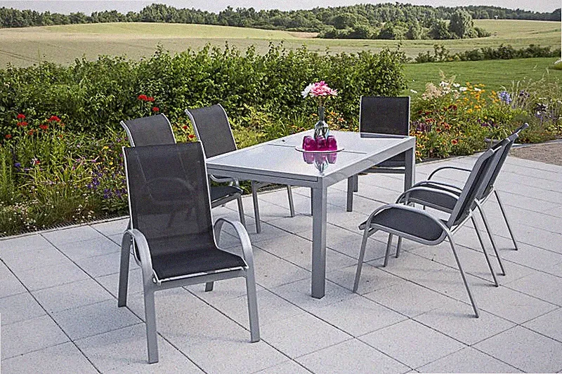 MX Gartenmöbel Set Amalfi 7tlg. Terrassenmöbel Esstischgruppe Gartengarnitur
