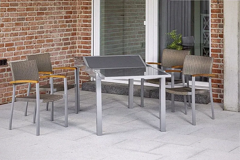 MX Gartenmöbel Silano Set 5tlg. Balkonmöbel Terrassenmöbel Gartengarnitur