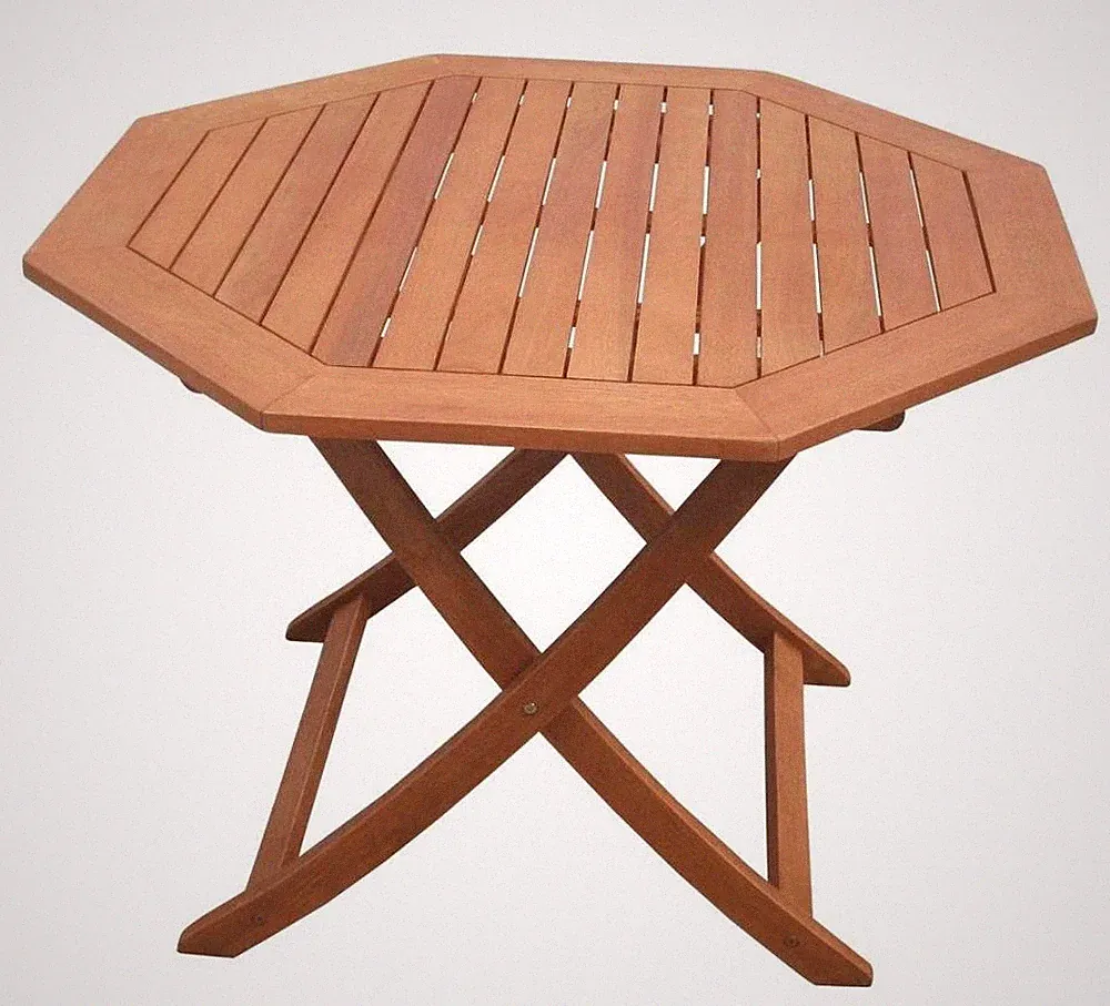 MX Gartentisch achteckig Holz Terrassentisch Balkontisch Holztisch Klapptisch