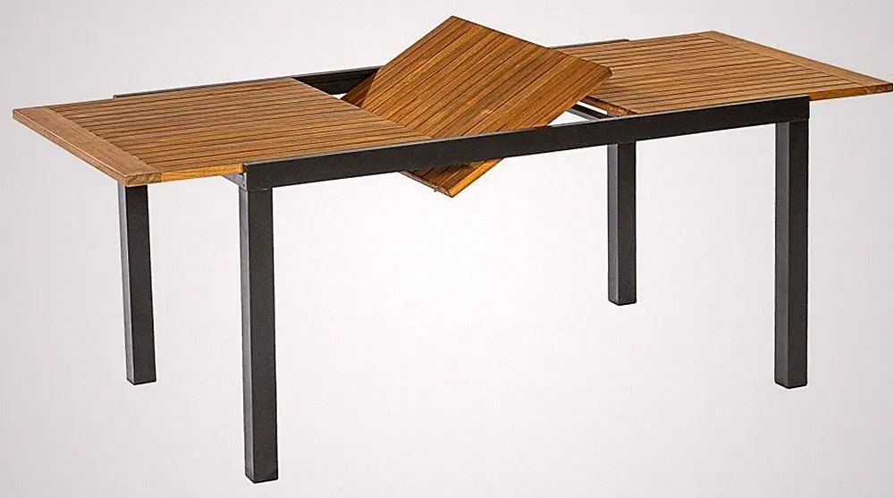 MX Gartentisch Ausziehtisch 150/200x90cm Holztisch Alutisch Esstisch Terrasse
