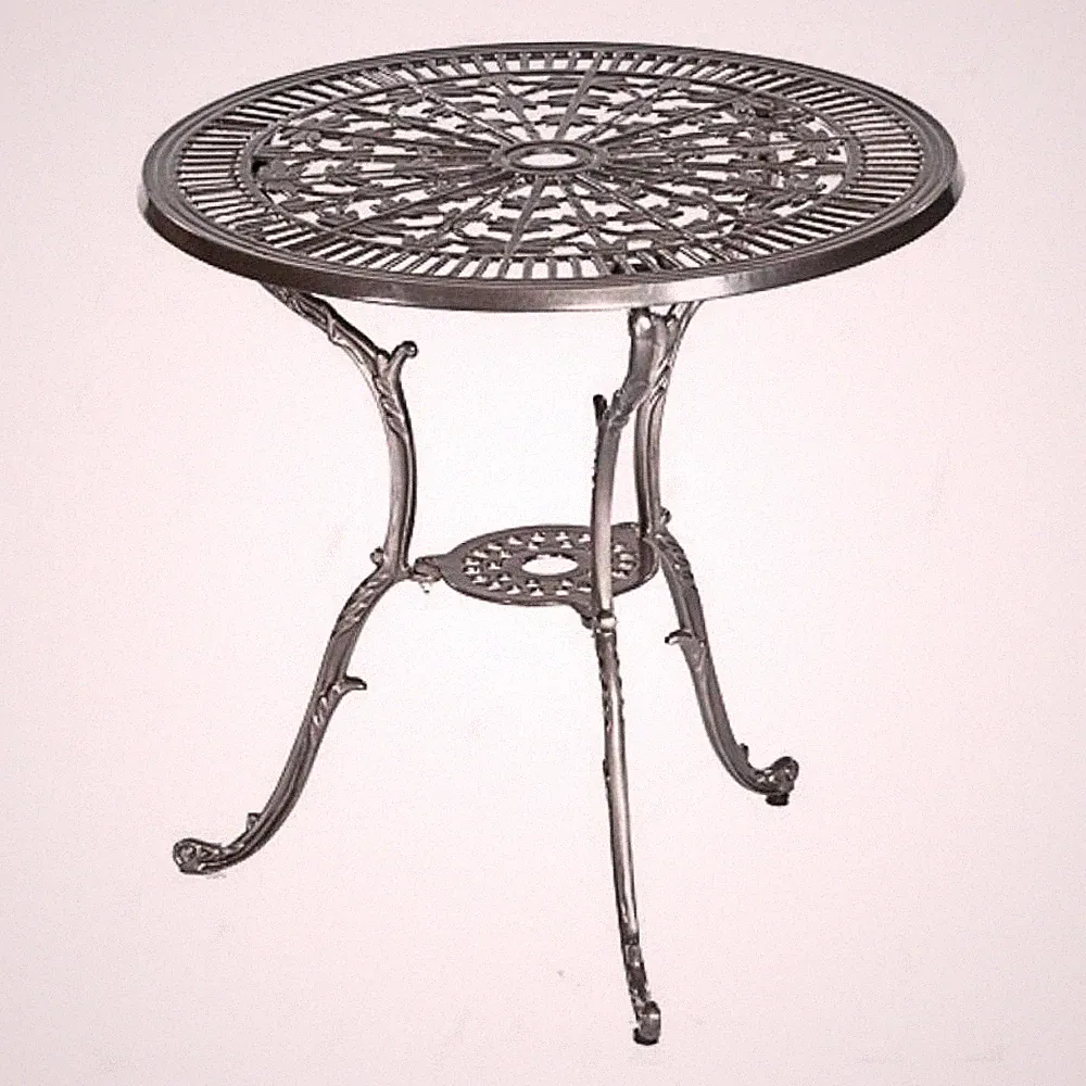 MX Gartentisch Lugano Antik Aluguss graphit Eisentisch Bistrotisch Gartenmöbel