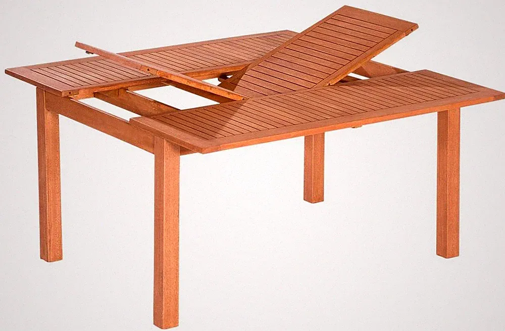MX Gartentisch Quadrat Ausziehtisch Holztisch Terrassentisch Esstisch Tisch