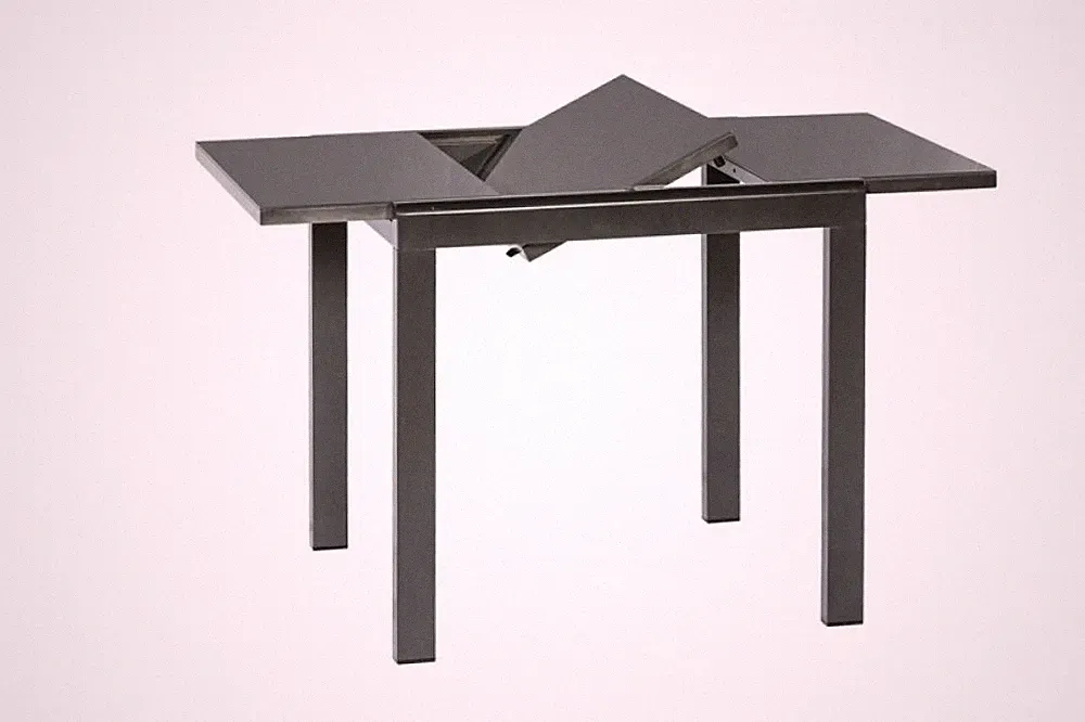 MX Gartentisch Semi Ausziehtisch Alutisch Terrassentisch Balkontisch 80/120x70cm