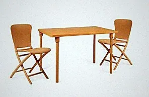 NARDI Garten - Balkon-Camping Set ZIC -ZAC klappbar 2 Stühle-Tisch-ExtraKit