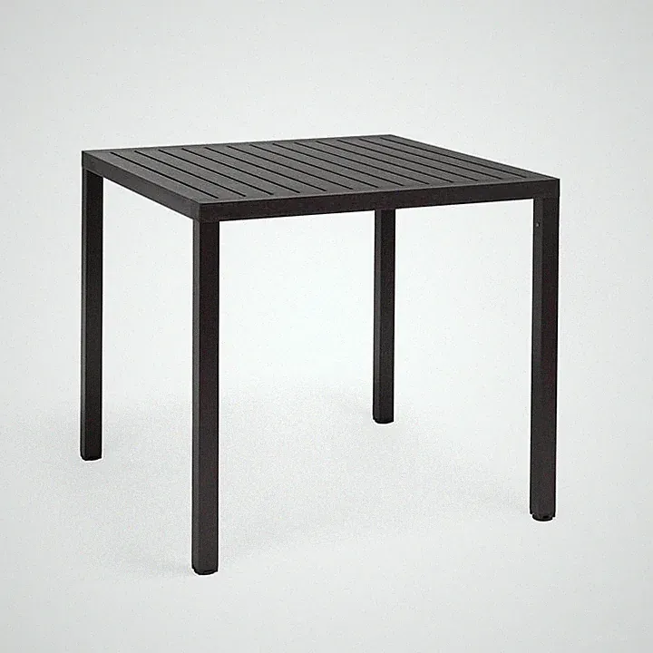 Neu: Gartentisch NARDI «Cube 80x80 Anthrazit» EsstischKunststofftisch