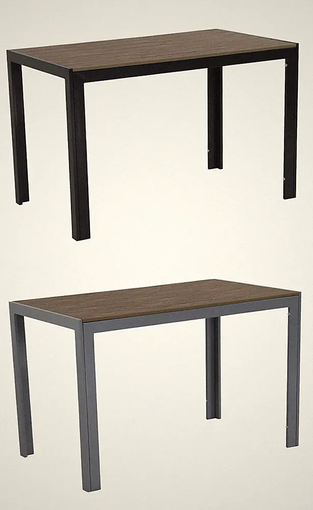 Nonwood Gartentisch Esstisch Balkontisch Fire 120 x 70 cm wetterfest Alu 2. Wahl