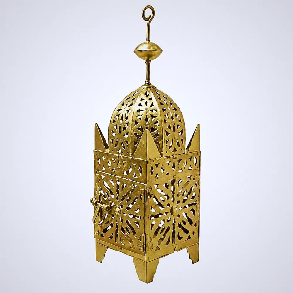 Orientalische Marokkanische Laterne Windlicht Garten Gold Vintage Tischlaterne