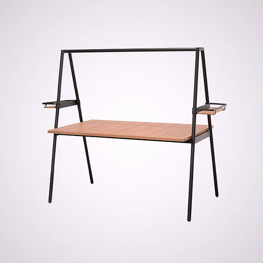Outdoor Gartentisch RIO - 190cm - anthrazit - Aluminium Massivholz - Dekostange