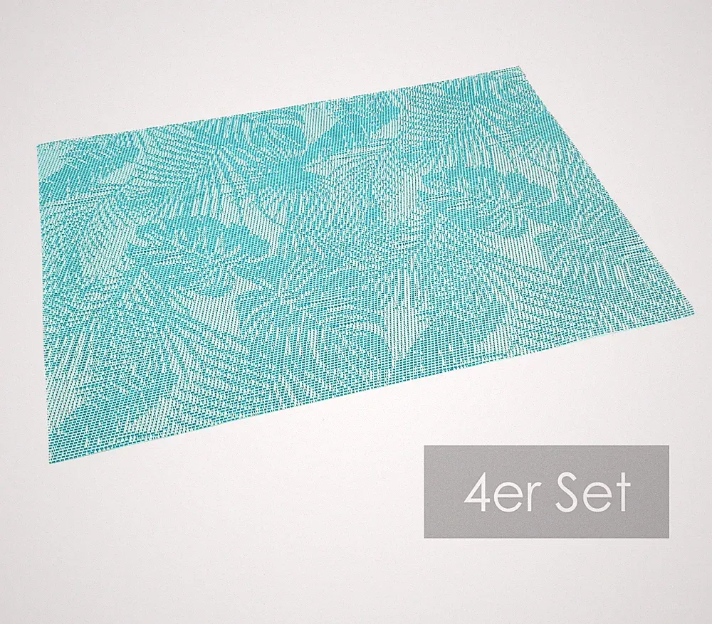 Outdoor Platzdeckchen 4 Stück Platzset Tropical Tischdeko Garten Tischset Typ792