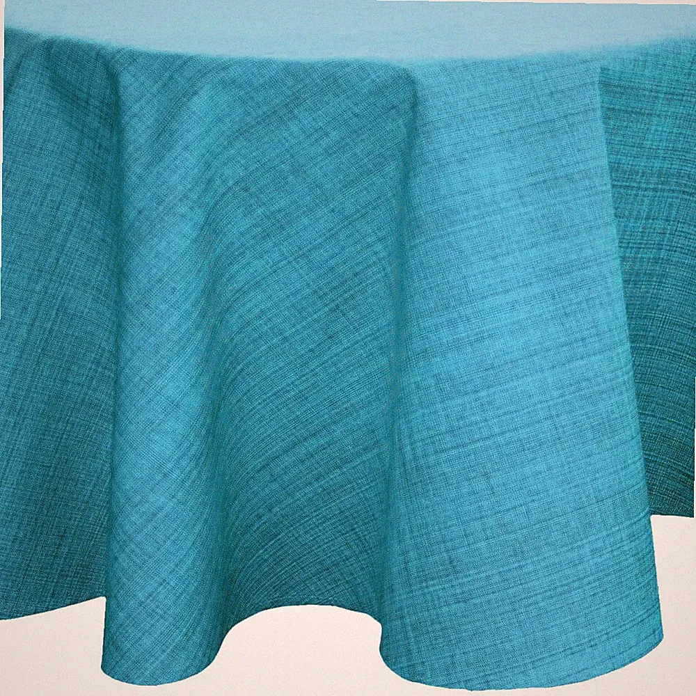 Outdoor Tischdecke Garten Tischtuch meliert ca. 145 cm rund witterungsbeständig