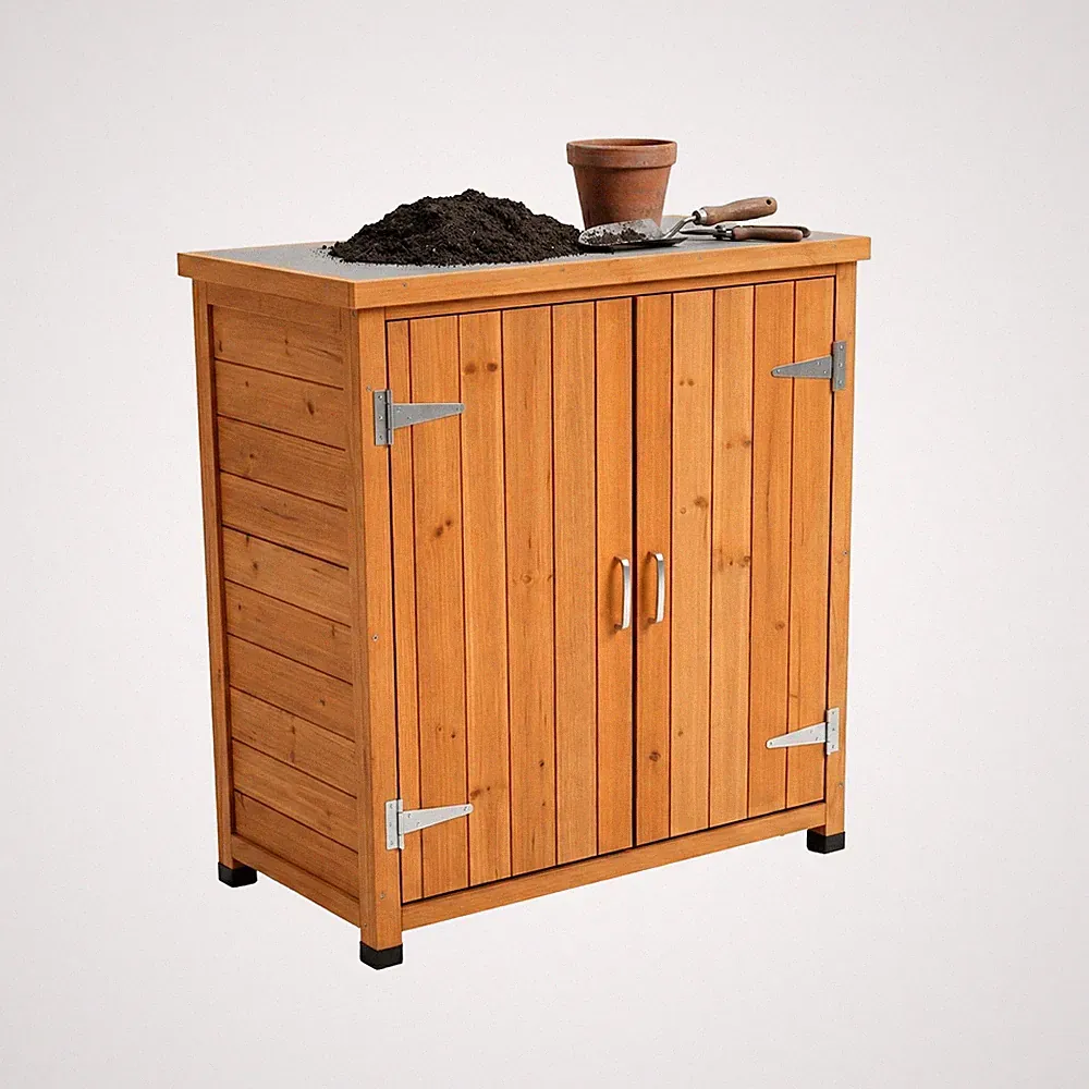 Pflanztisch Gartenschrank Gartenpflanztisch Gärtnertisch mit Unterschrank Holz